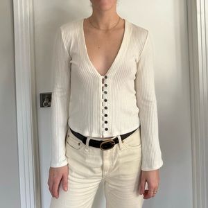 Reformation Gellar Knit Top